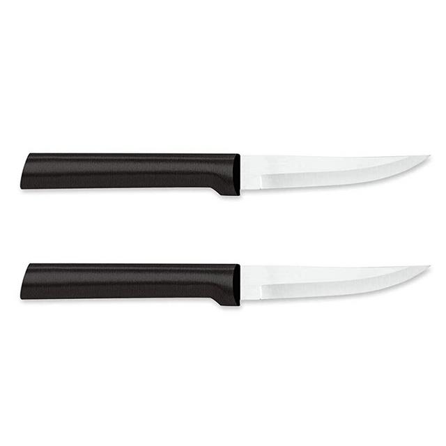 Rada Cutlery Heavy Duty Paring Knife, W203/2, Black Handle, Pack of 2