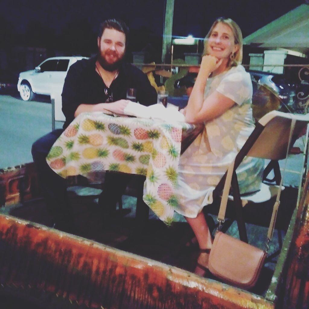 Celebrating our second anniversary at Jacques-Imo's.