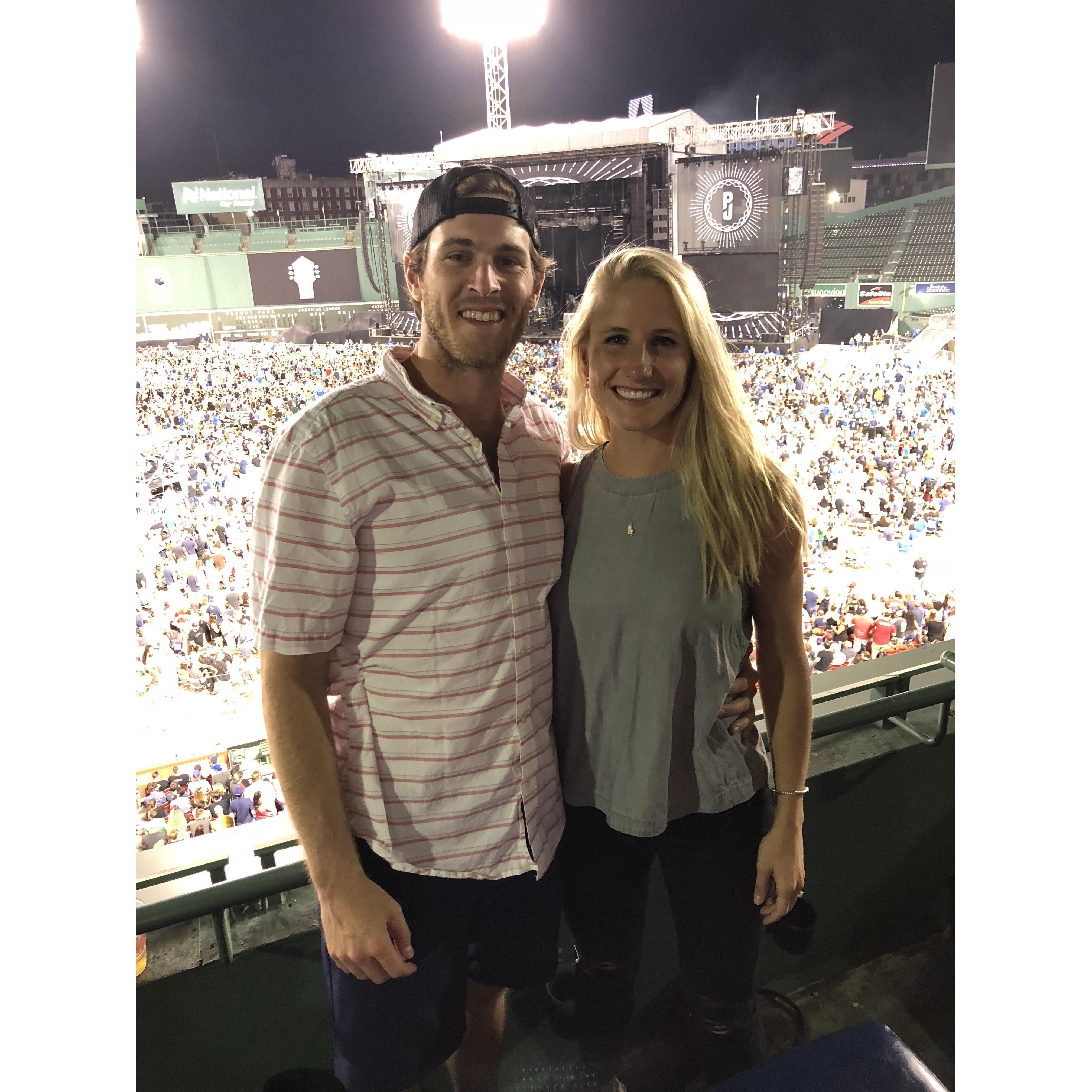 Pearl Jam at Fenway Park for the 3rd time together!