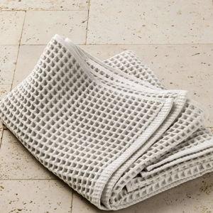 Waffle Bath Towel Gray - Casaluna