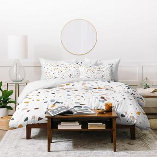 Terrazzo Simple Forms Duvet Cover