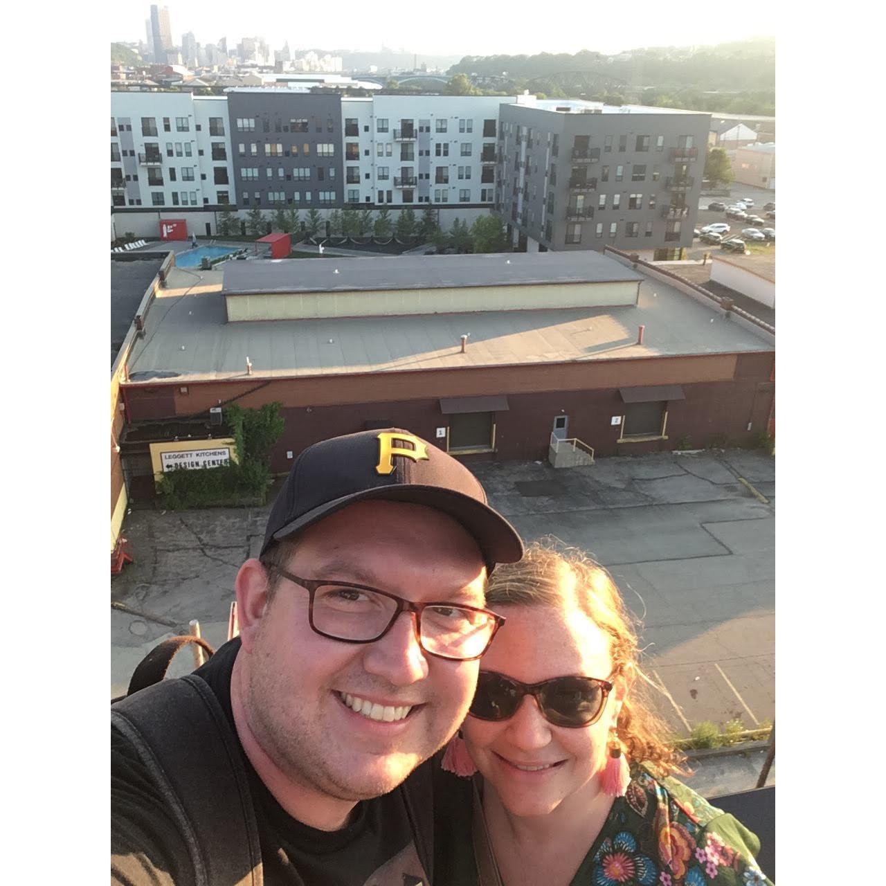 The rooftop bar at The Tryp Hotel in Lawrenceville