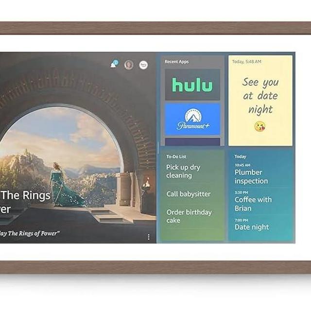 Echo Show 15 Bundle | Includes Echo Show 15 | Full HD 15.6" smart display with Alexa and Fire TV built in, Remote, and Frame included