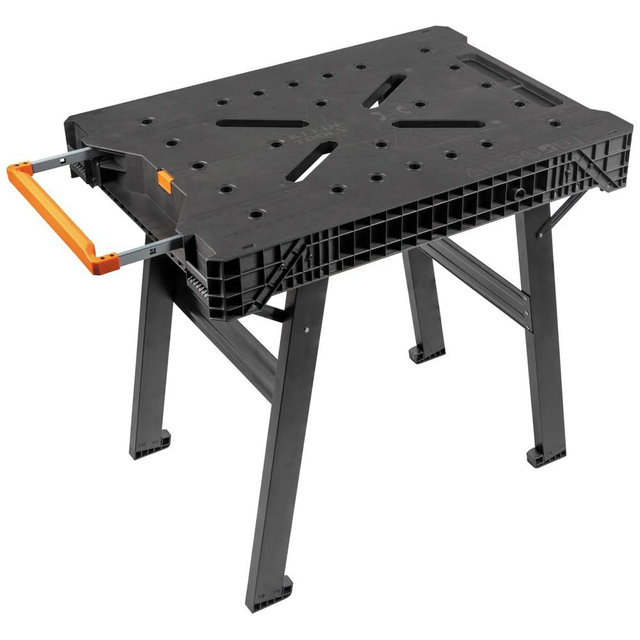 Klein Tools 54410MB MODbox Work Bench, Folding Work Table, Portable Workstation, 1000-Pound Capacity, Compatible with MODbox Rail System