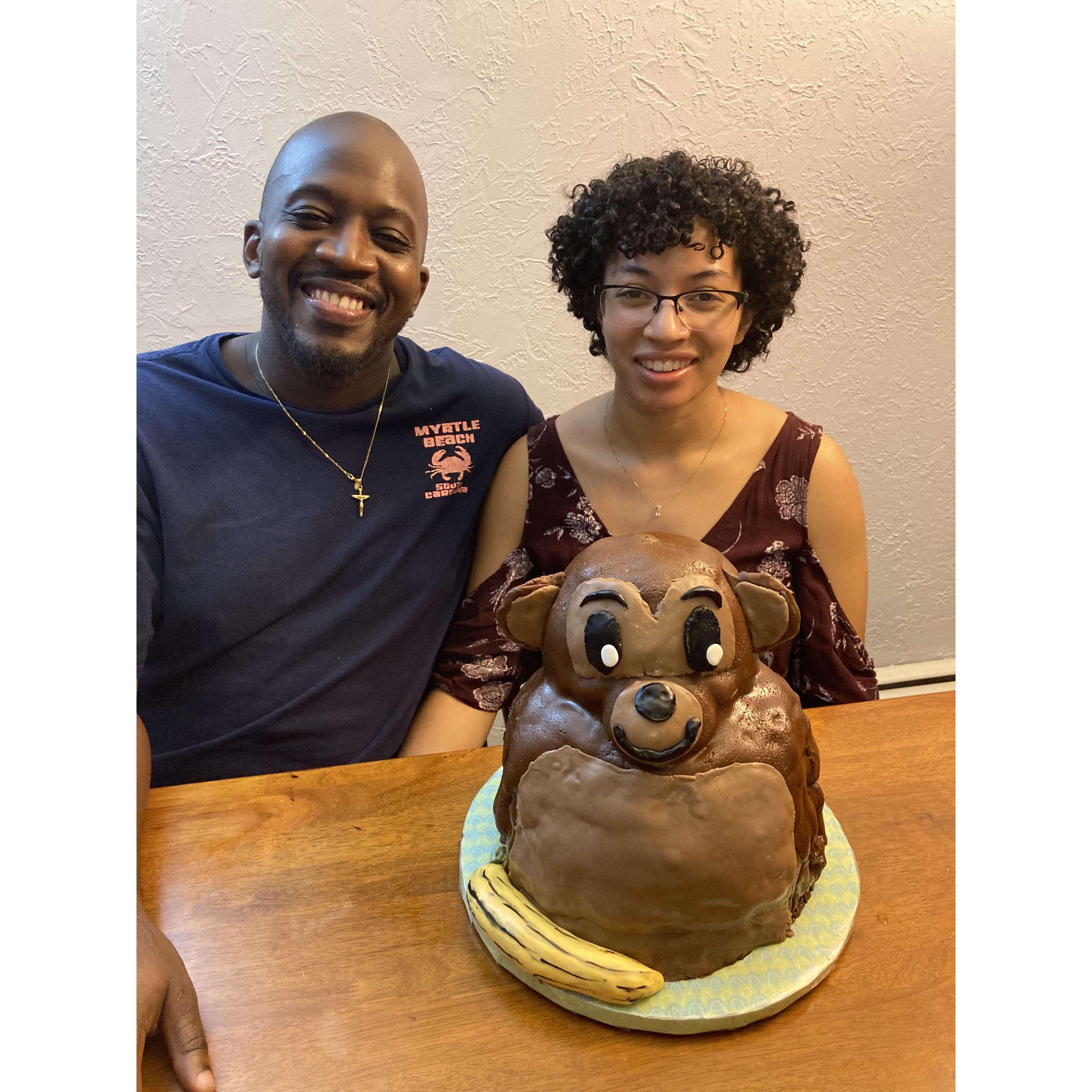 We made a cake!