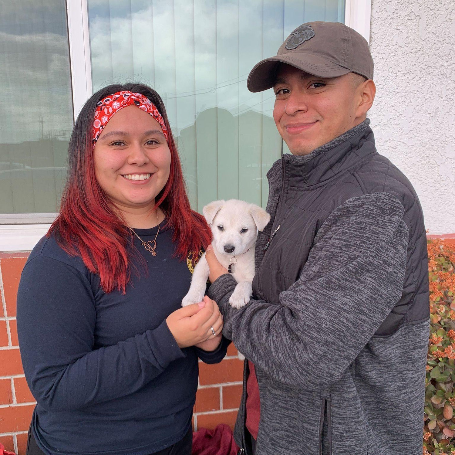 First picture with our little Osito