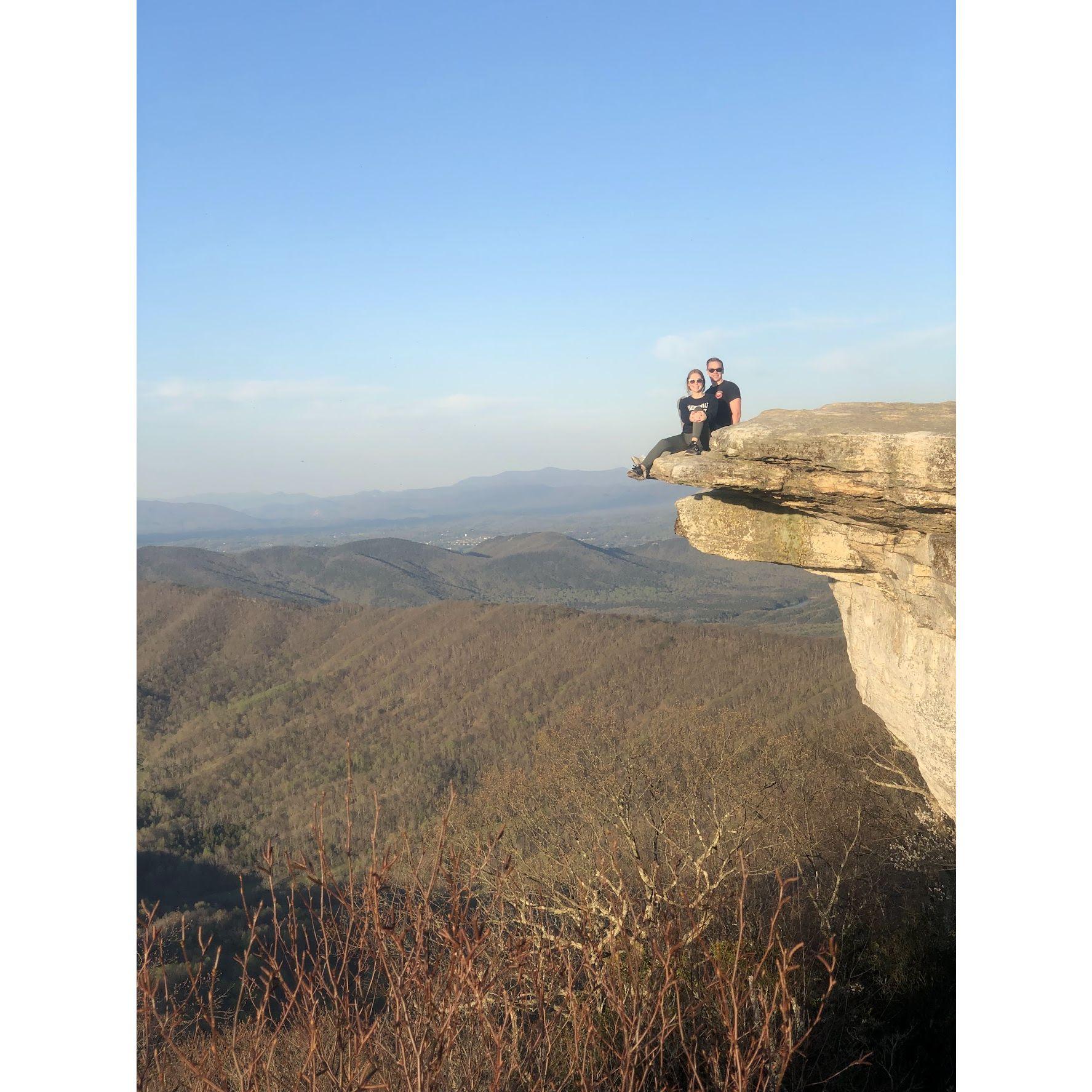 First Time Hiking McAfee Knob VA April 2019