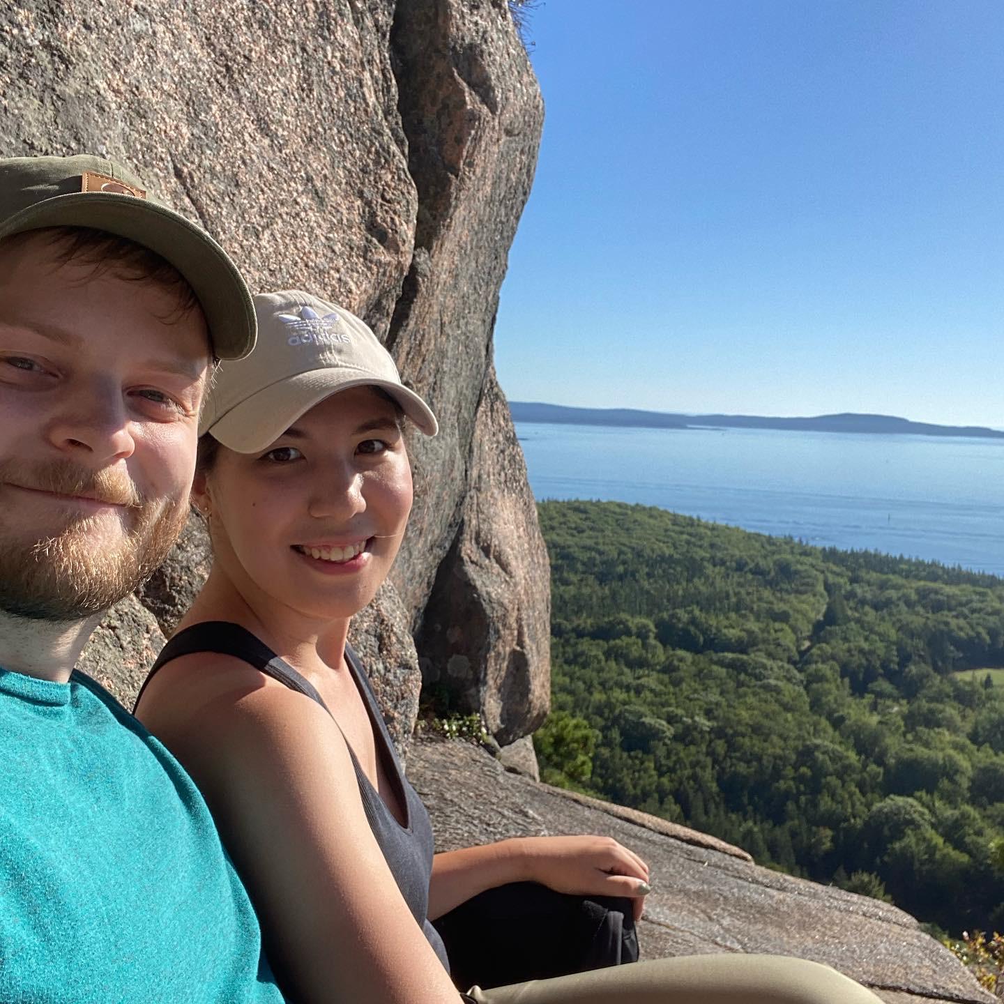 Hiking the Beehive at Acadia