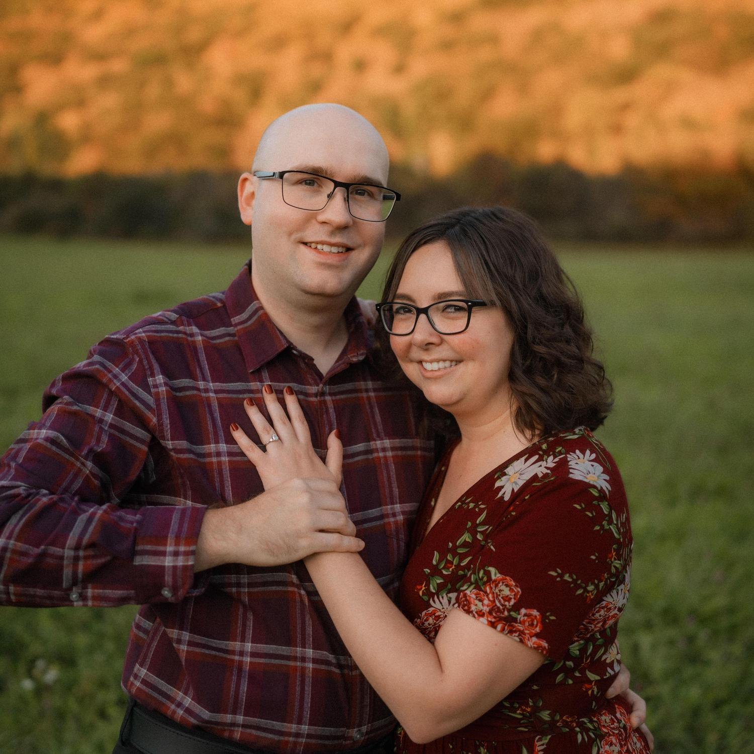 Labrador Hollow Unique Area. October 2023. Engagement photo session with Kat and Corey.