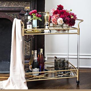 Lucite Bar Cart