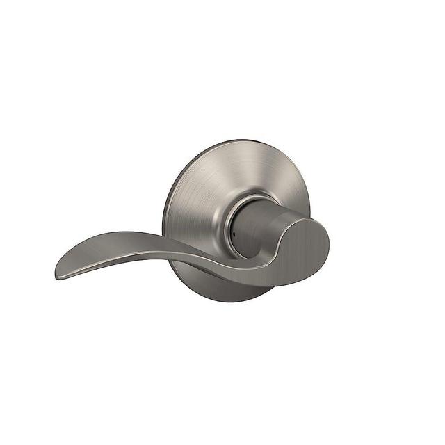 Schlage F10 ACC 619 Accent Door Lever, Hall & Closet Passage Lock, Satin Nickel