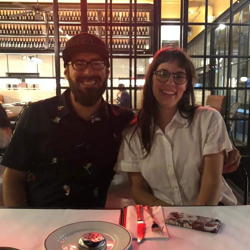 Fancy pizza after the Courtney Barnett show in Santiago
