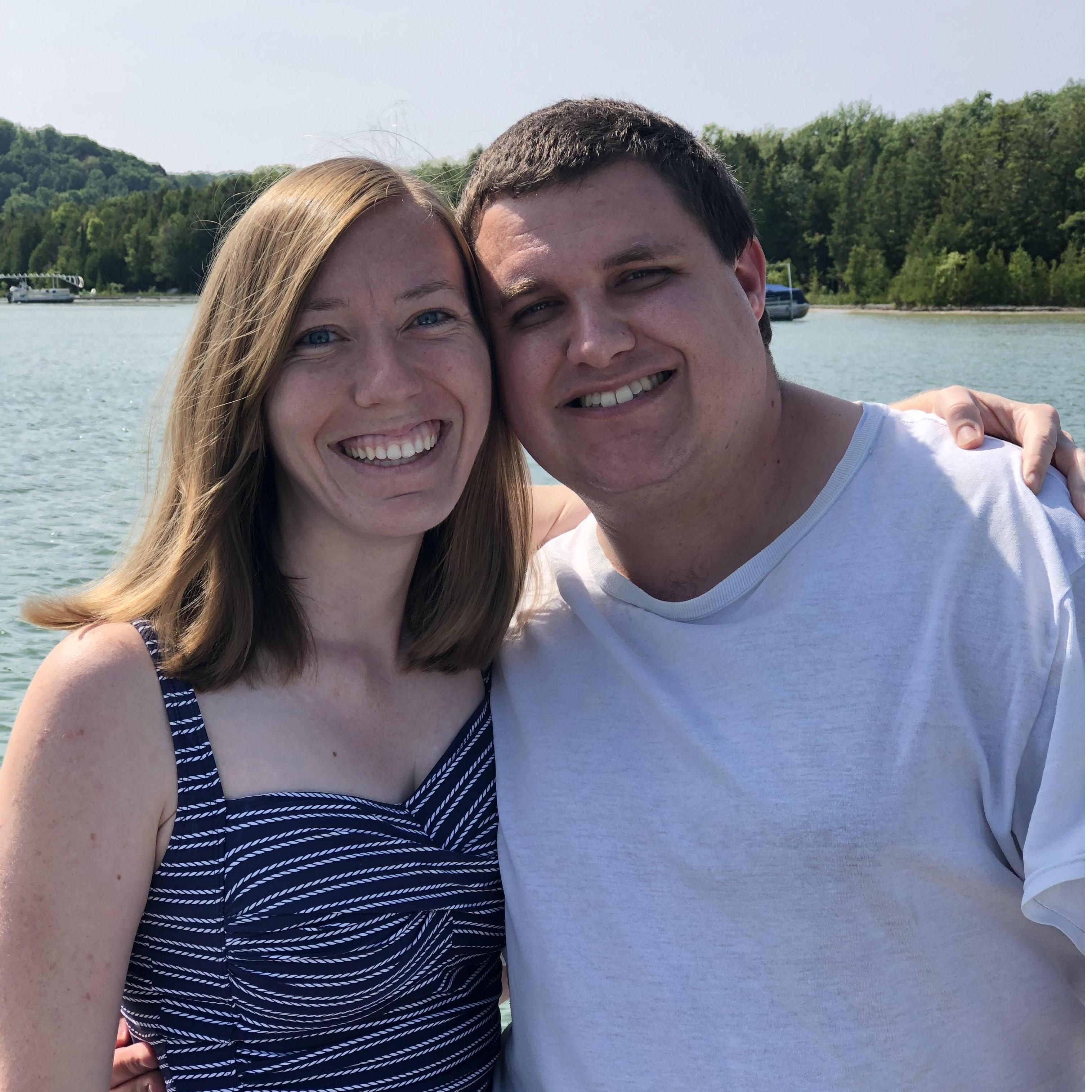 At my grandma's lake in Michigan! One of our favorite places to be!
