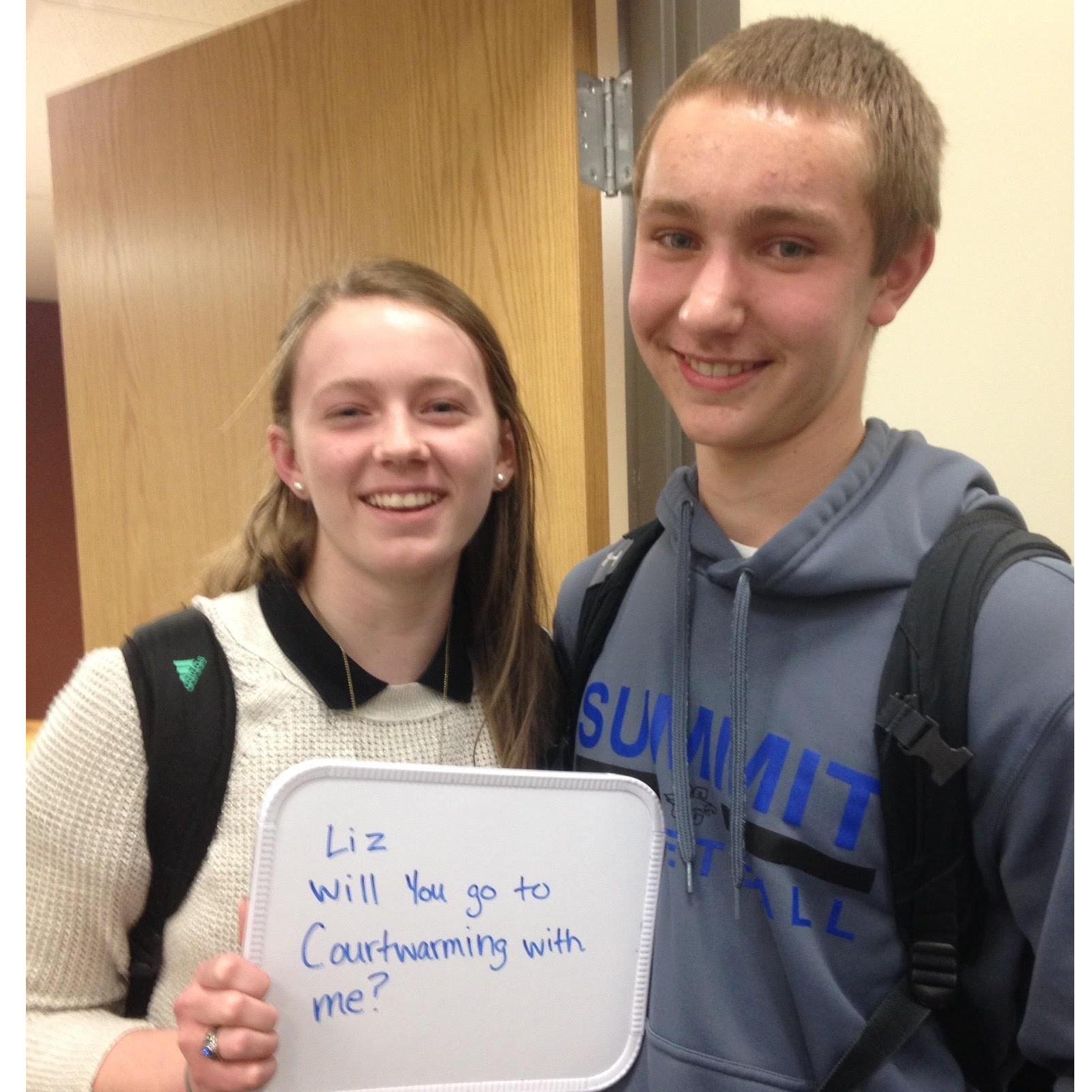 First picture together! 
January 2015