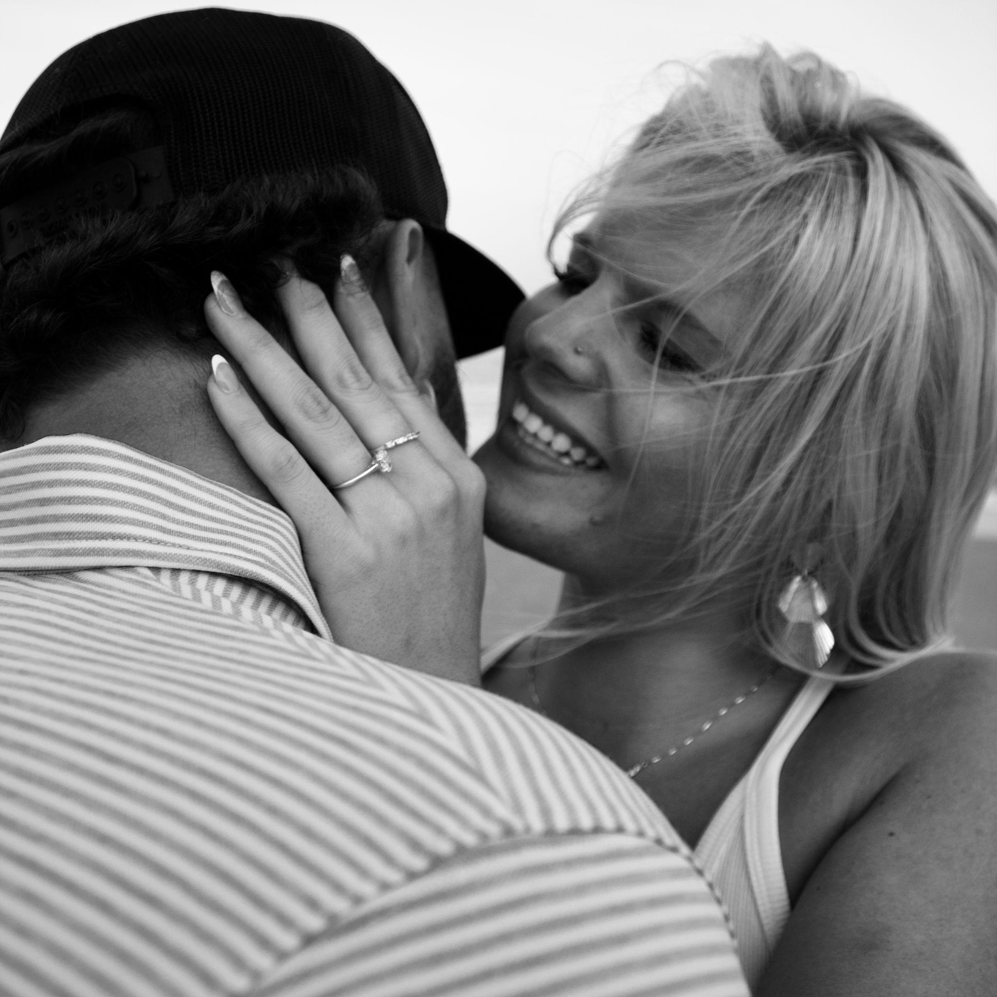 Moments after she said "YES!"