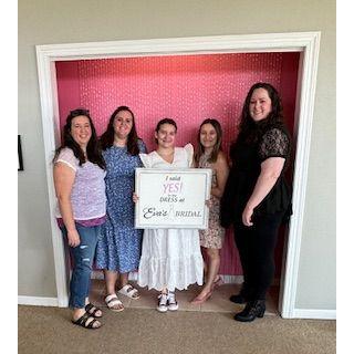 One of the bride's best days during our engagement was finding the perfect dress.