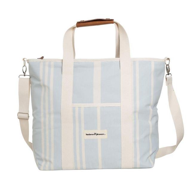 St. Tropez Cooler Tote Bag, 16"W x 20"H, Vintage Blue Stripe