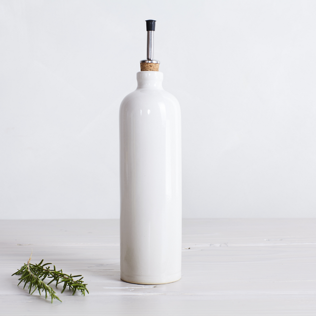 MANUFACTURE DE DIGOIN OIL BOTTLE, WHITE