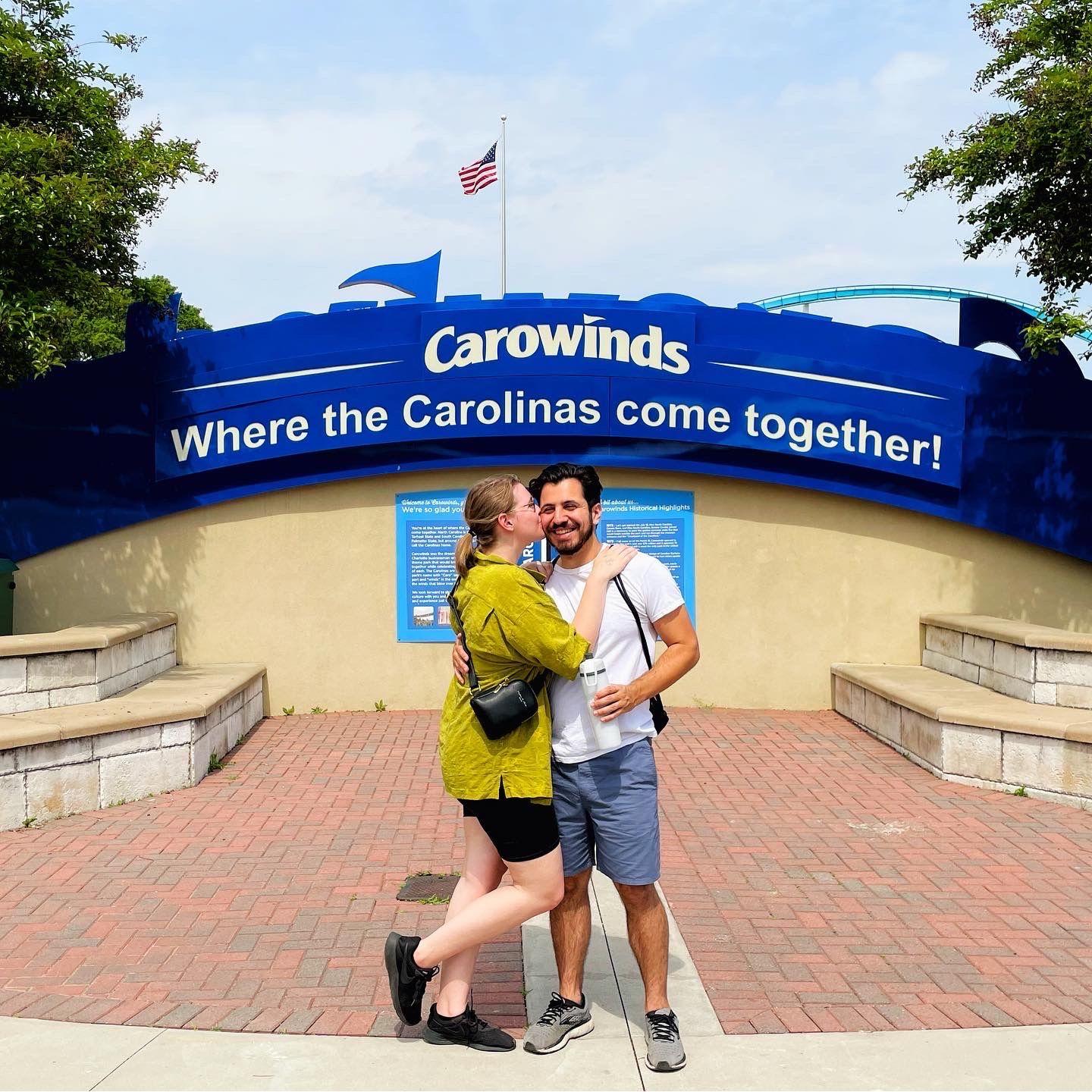 Our one year anniversary spent riding roller coasters!