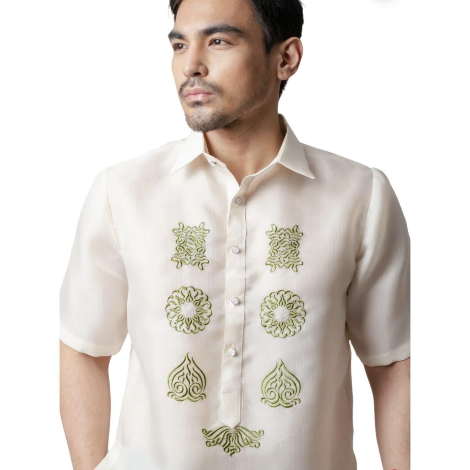 Short Sleeve Barong and Slacks