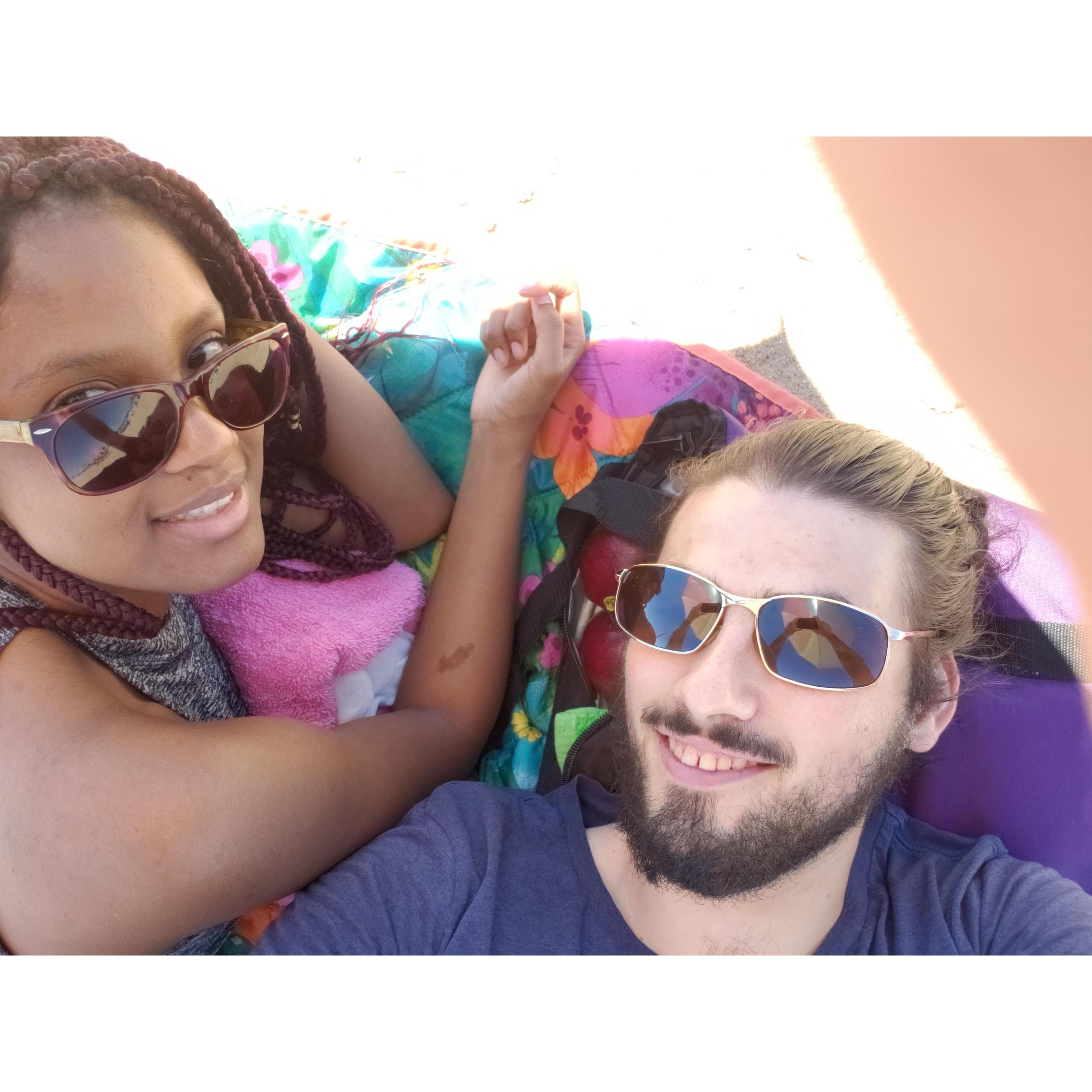 Like I said, beach couple.