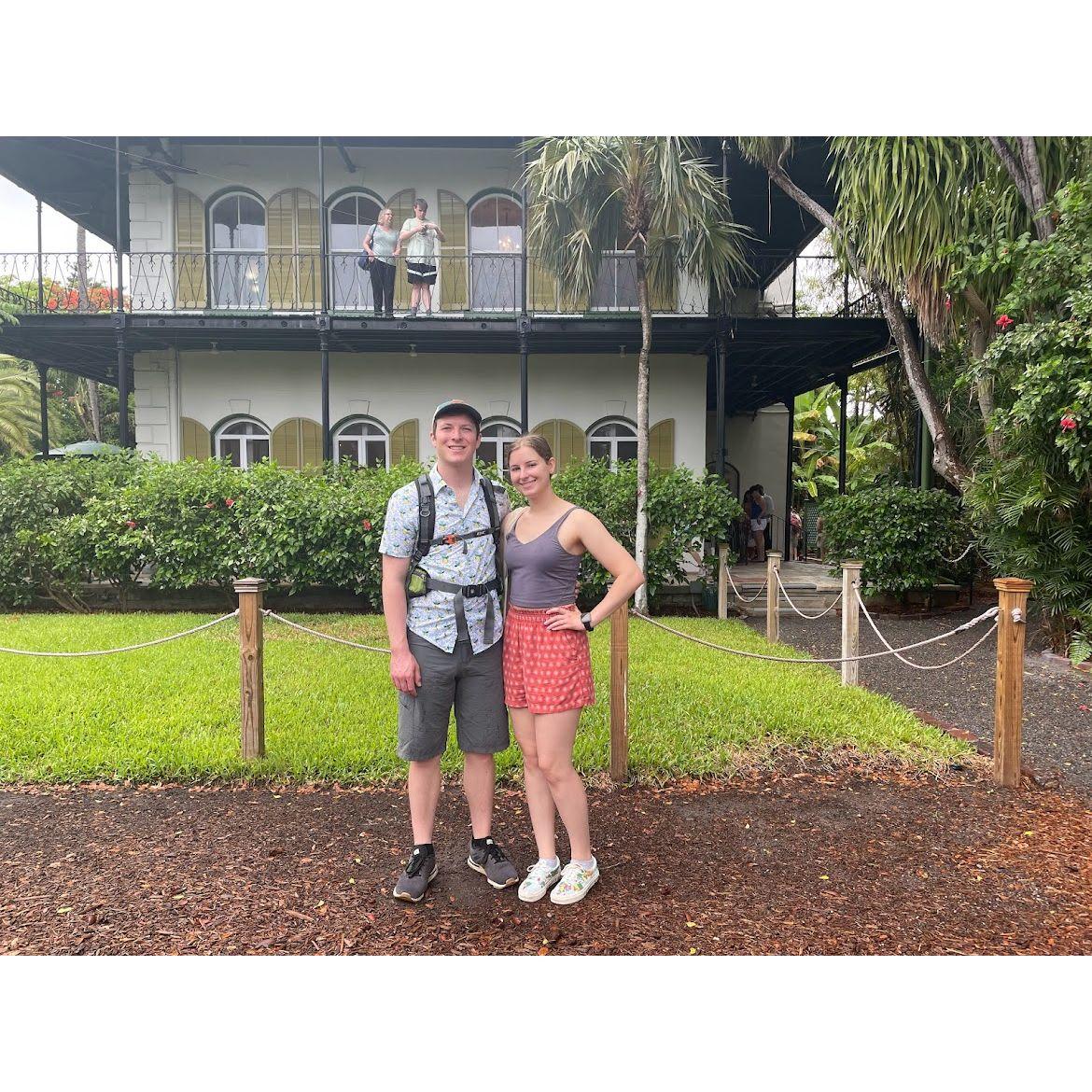 the Ernest Hemingway House in Key West