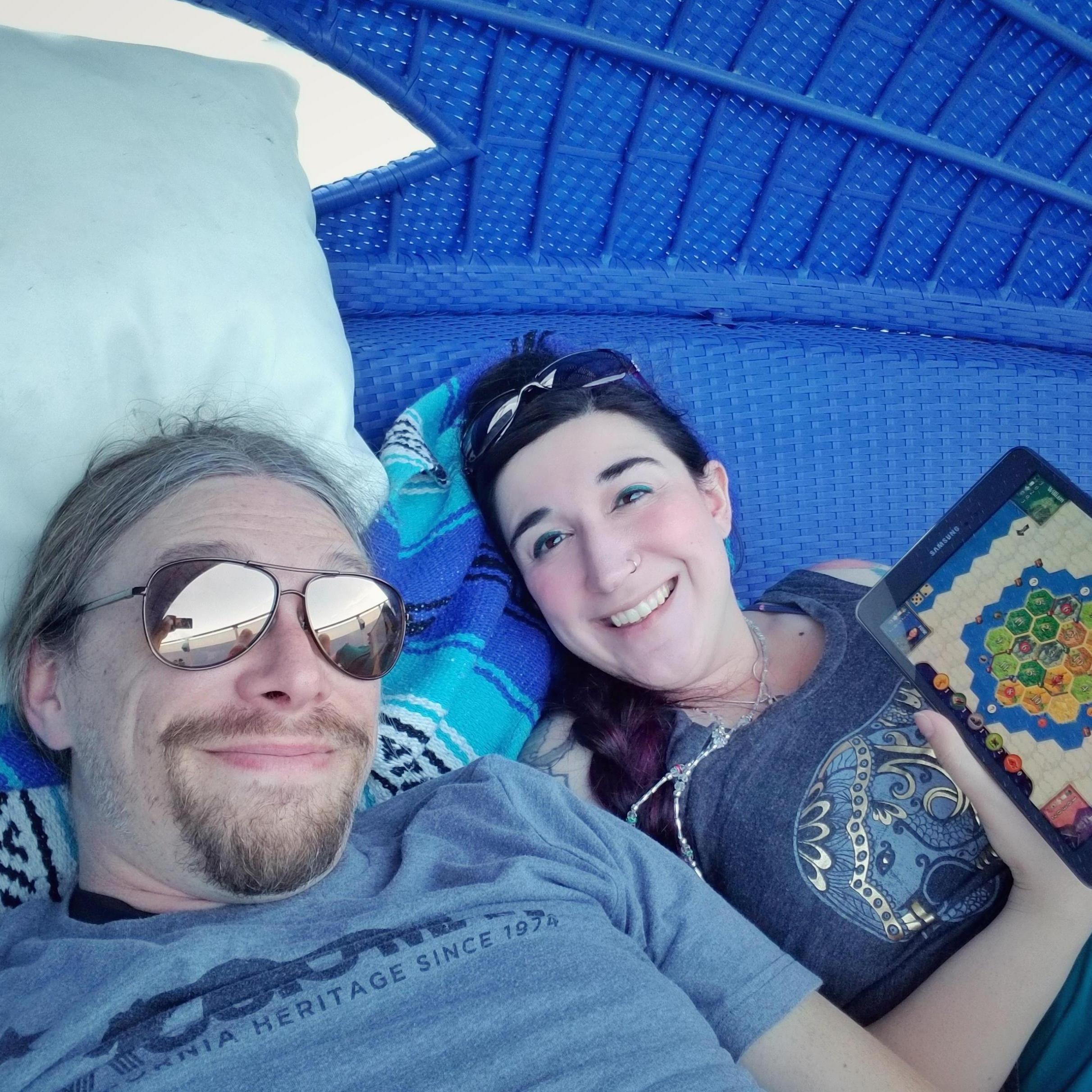 Playing Catan on a cruise ship!