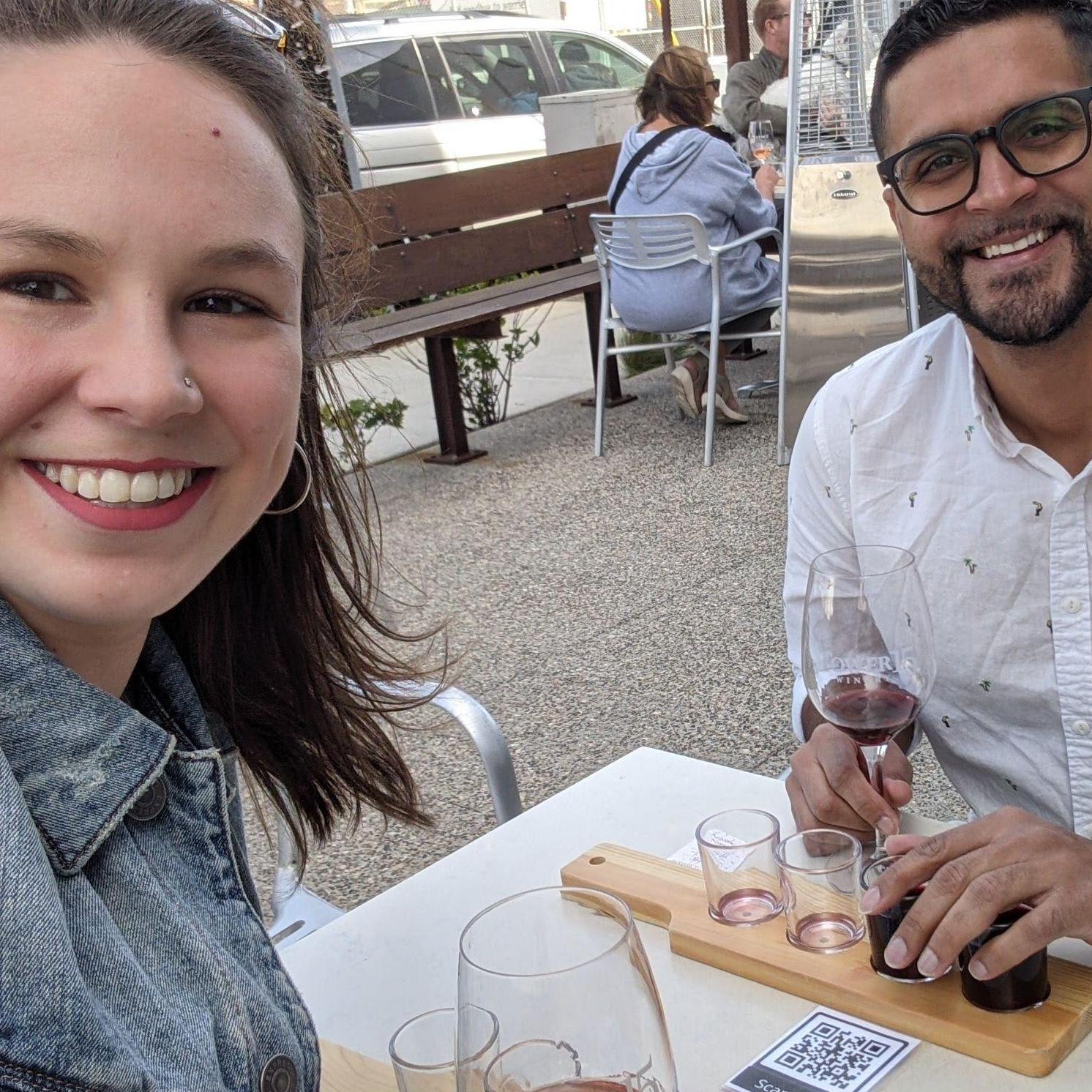 Meg visited Manny back in SB for Valentine's Day 2021