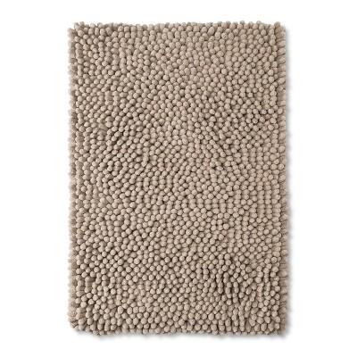 24" x 17" Chunky Chenille Memory Foam Light Taupe - Room Essentials™