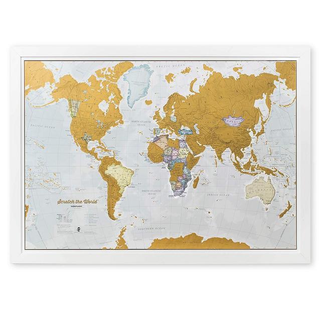 WM1174-884-FBM - Maps International Scratch the World Travel Map – Scratch Off World Map Poster – Most Detailed Cartography - 33 x 23