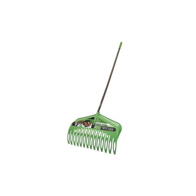 Ames Flip 24 Inch Scooping Leaf Rake 3 Pc Steel Handle - AMES