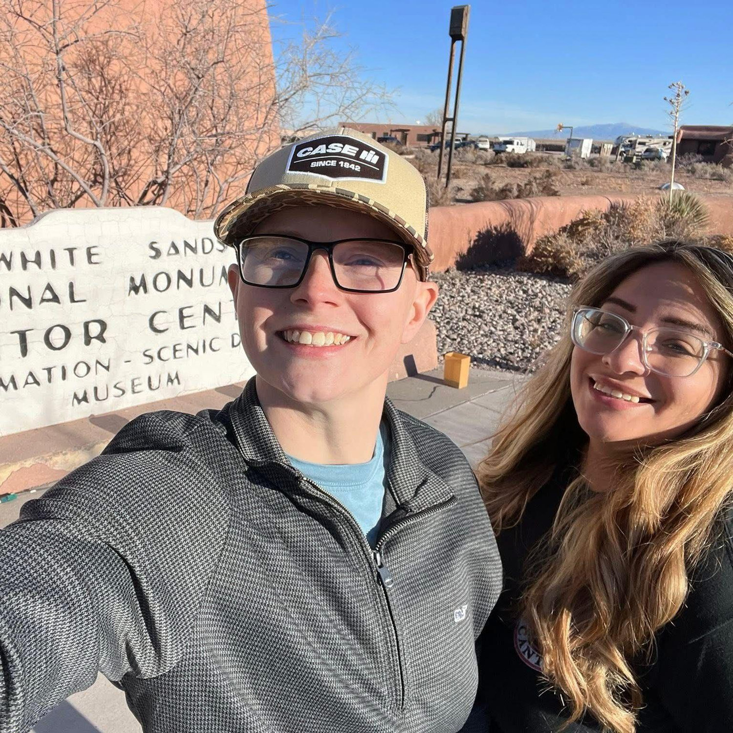 Rachel's first time at White Sands.