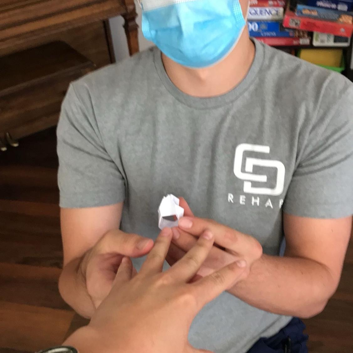 Just some subtle foreshadowing ;) Devin made Deanna a paper ring on a slow shift at work and then “proposed”