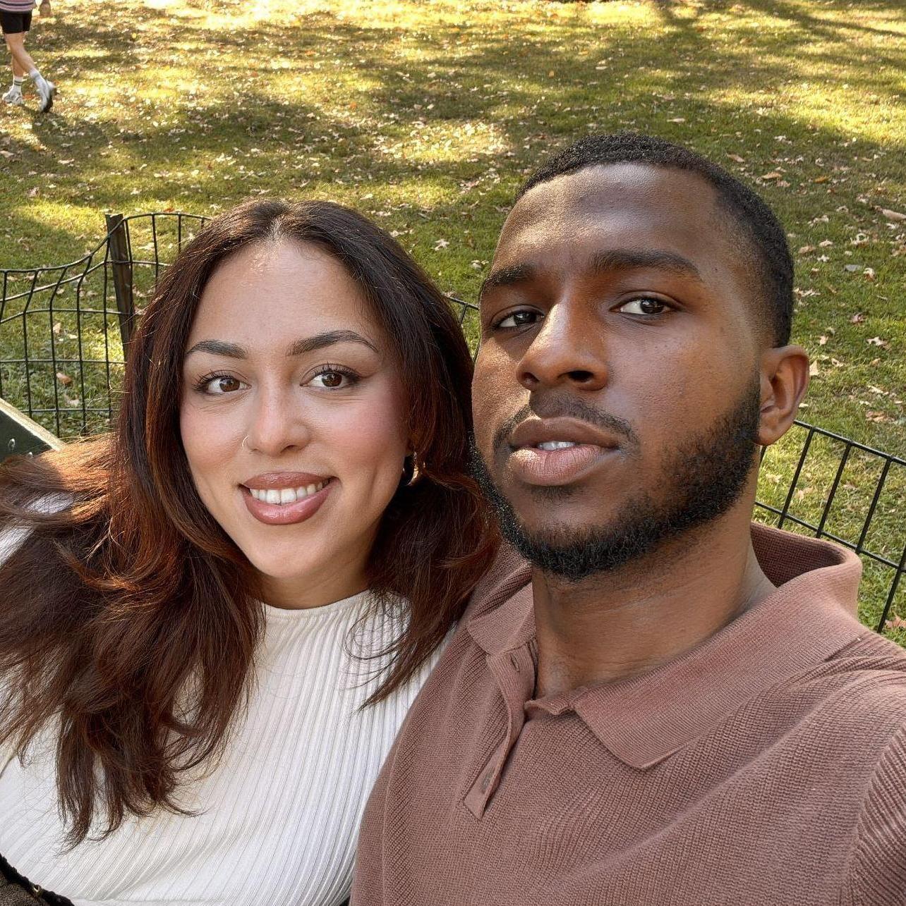 On the benches in Central Park