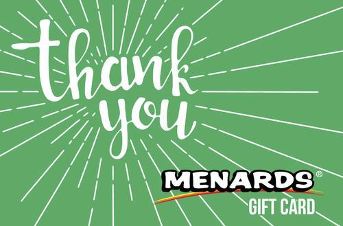 $50 Menards Gift Card - Home Improvement!