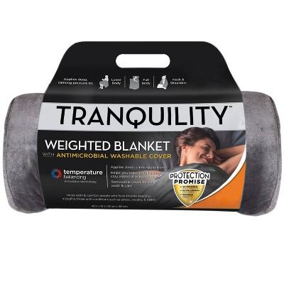 48" x 72" Temperature Balancing Weighted Blanket Gray - Tranquility