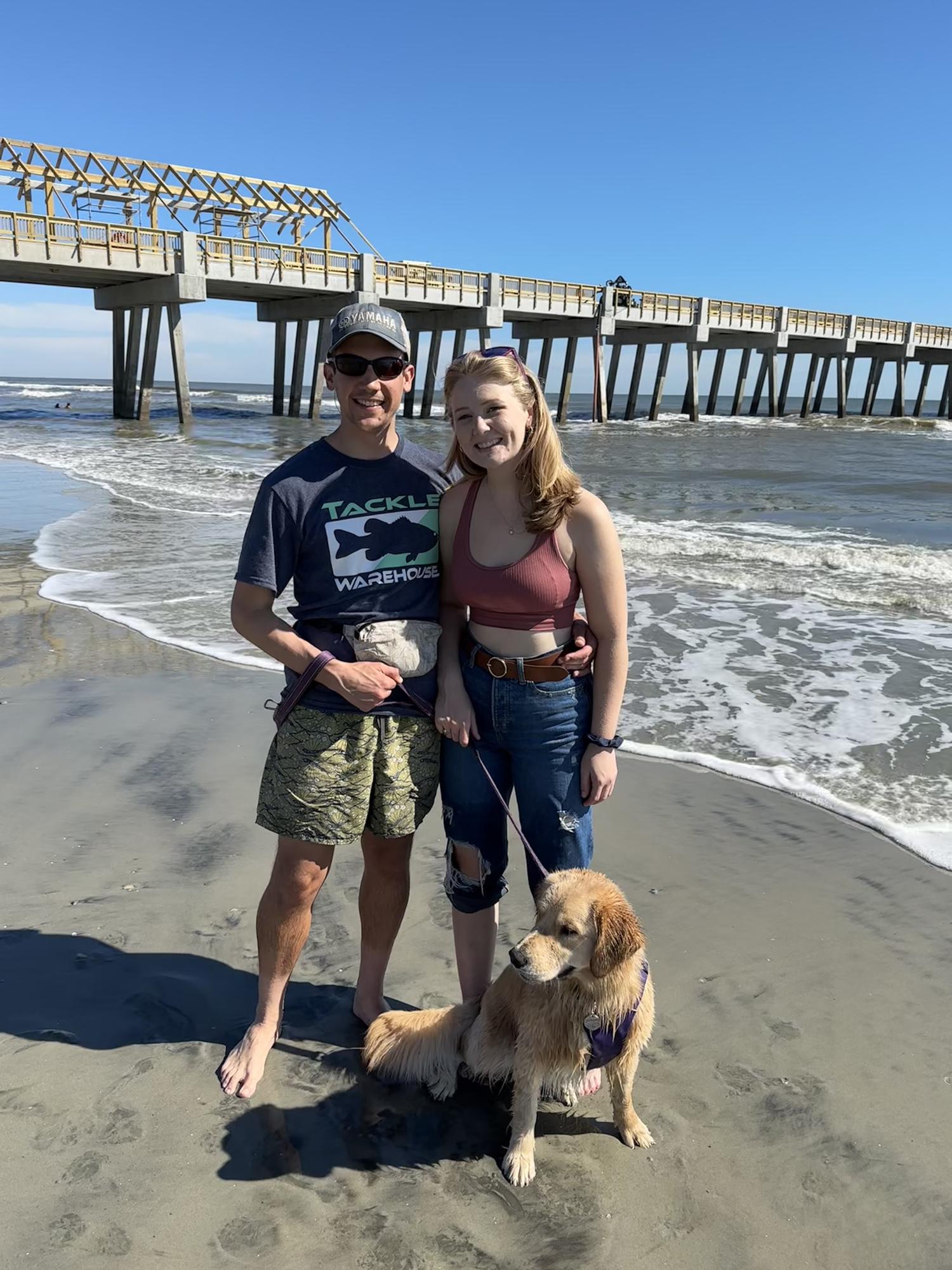 Jocassee’s first beach trip in Charleston, SC