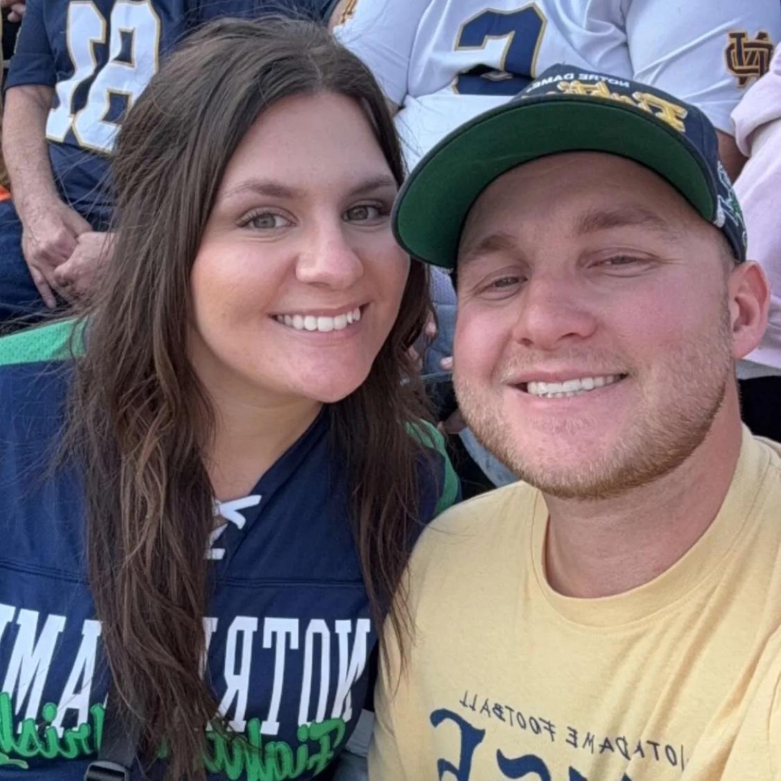Our first (and surely not last) Notre Dame game together!