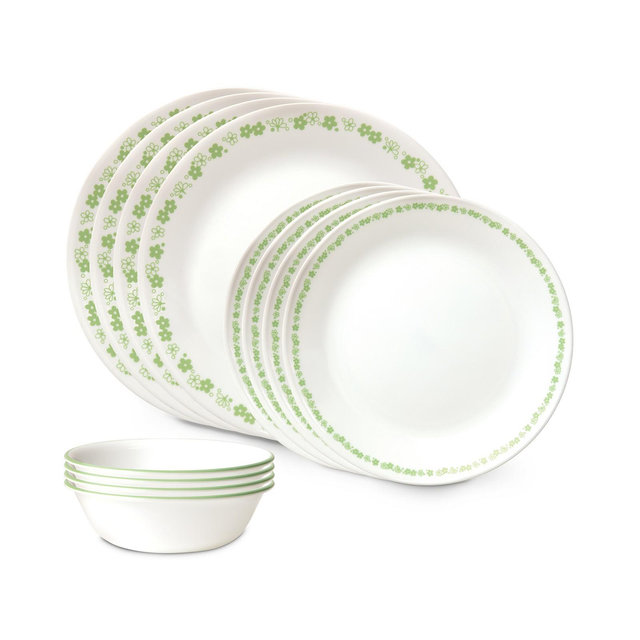 Corelle Vitrelle Classic Spring Blossom 12 Pc. Dinnerware Set, Service for 4