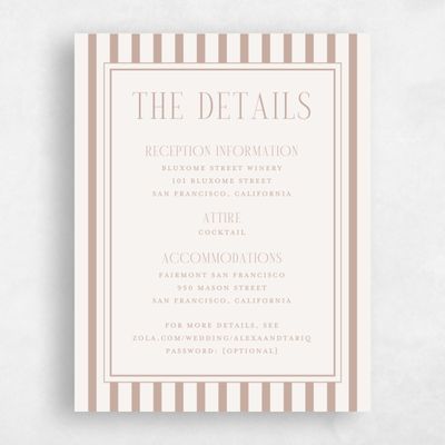 Latte, Brown Wedding Enclosure - Azelie