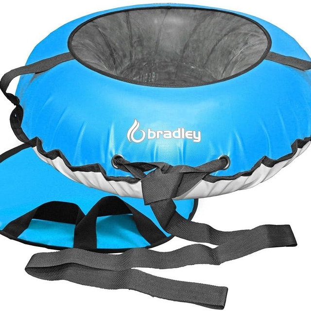 Bradley Heavy-Duty 50" Snow Tube with Reinforced Cover | Rubber Truck Tire Tube Sled for Extreme Sledding, Winter Fun, and Durable Performance in Any Conditions