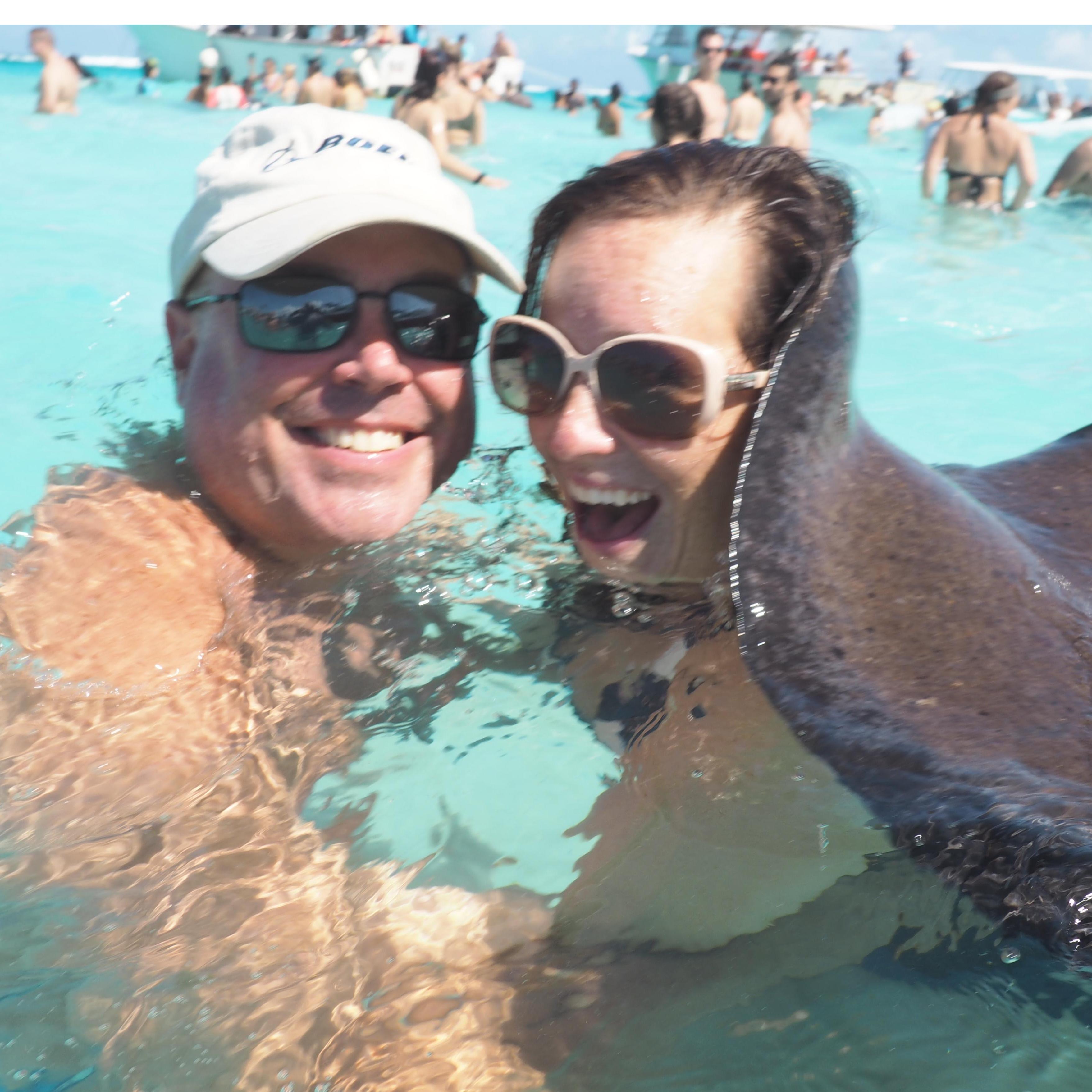 Stingrays and fun in the Caribbean November. 2019.