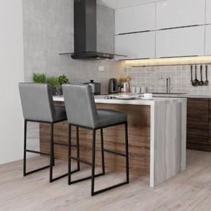 Kosas Home - Bar Stool, Set off 2 / Juego de 2 taburetes para bar