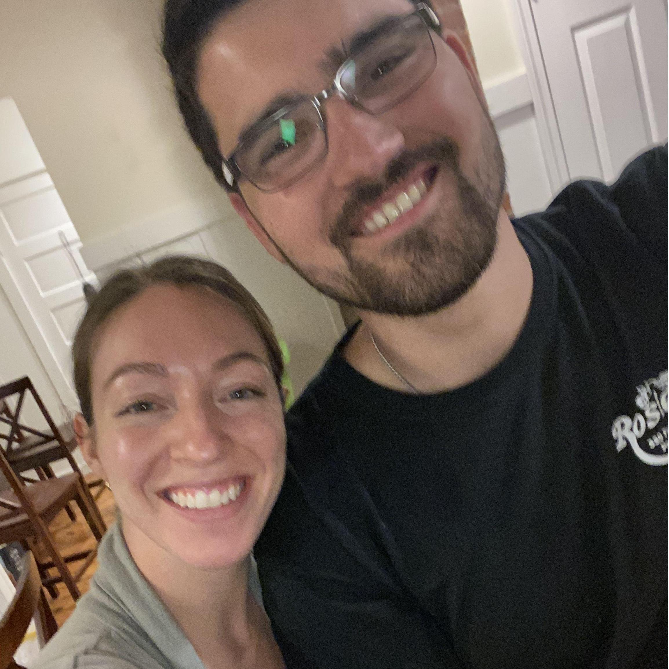 The first photo taken at our first apartment together! | South Portland, ME
