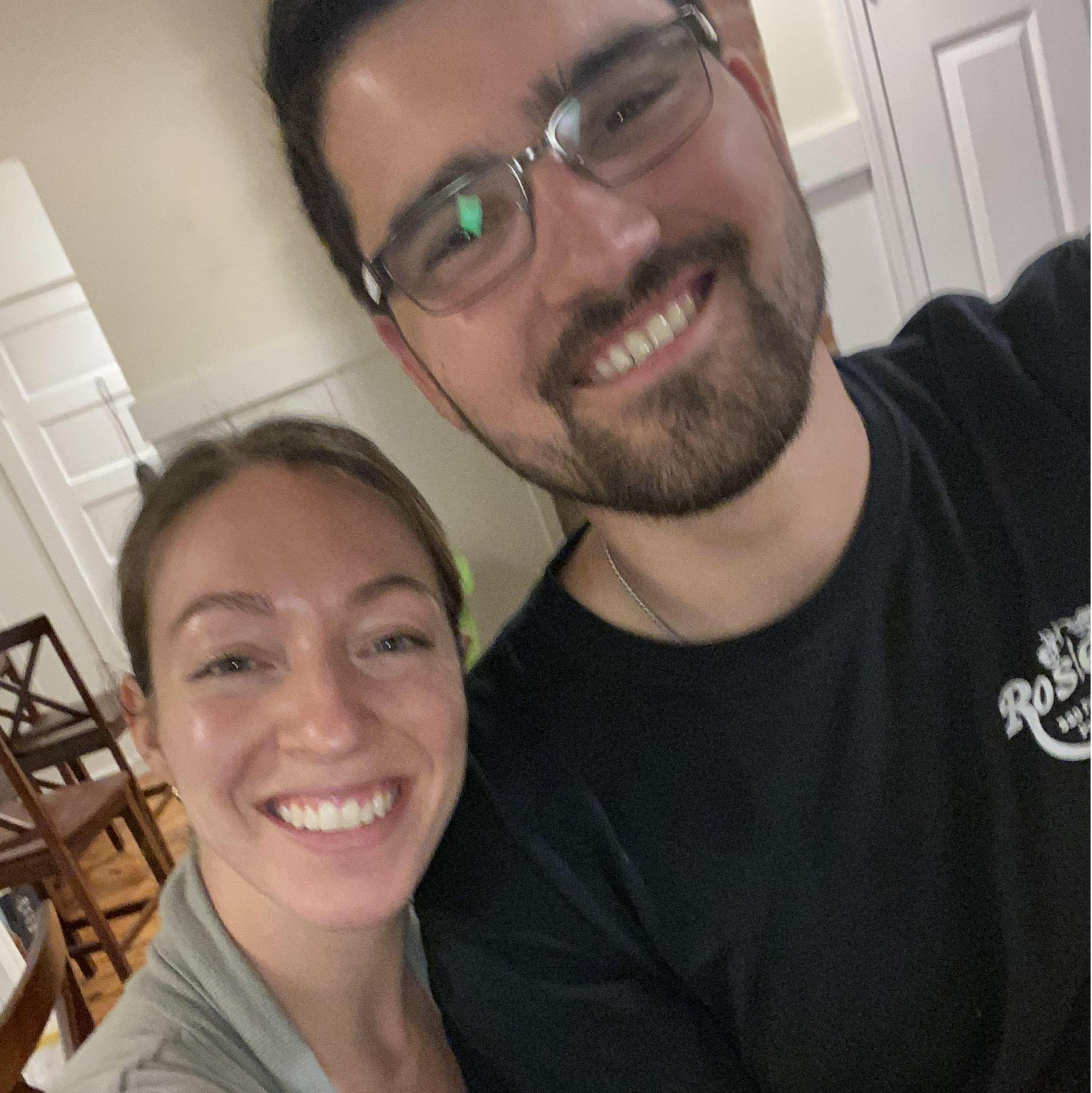 The first photo taken at our first apartment together! | South Portland, ME