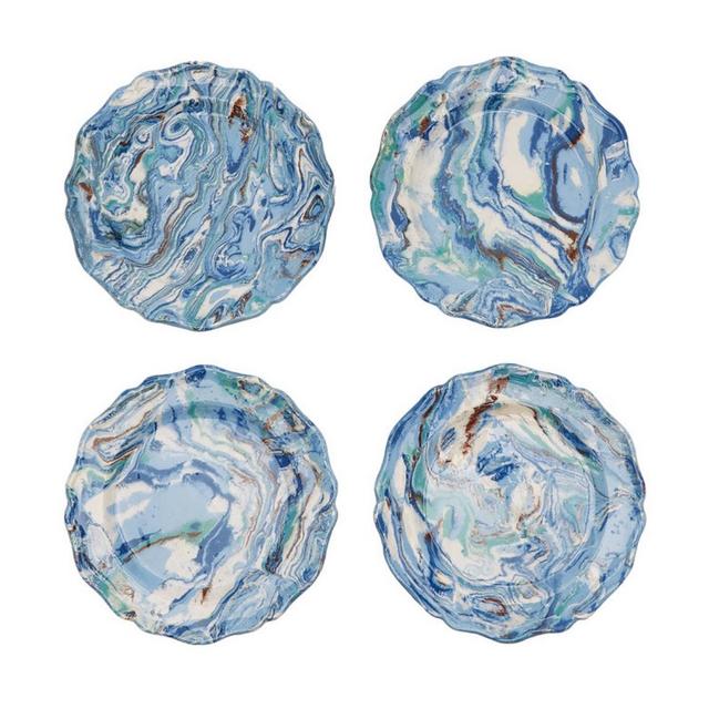 Set-of-Four Ceramic Dessert Plates