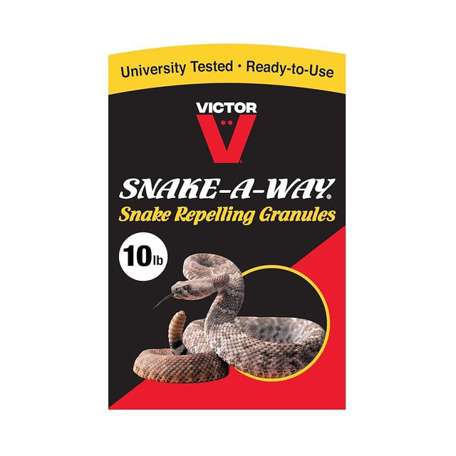 Victor VP364B-10 Snake-A-Way Outdoor Snake Repellent For Yard Powerful, Granules 10LB - Repels Against Poisonous and Non-Poisonous Snakes