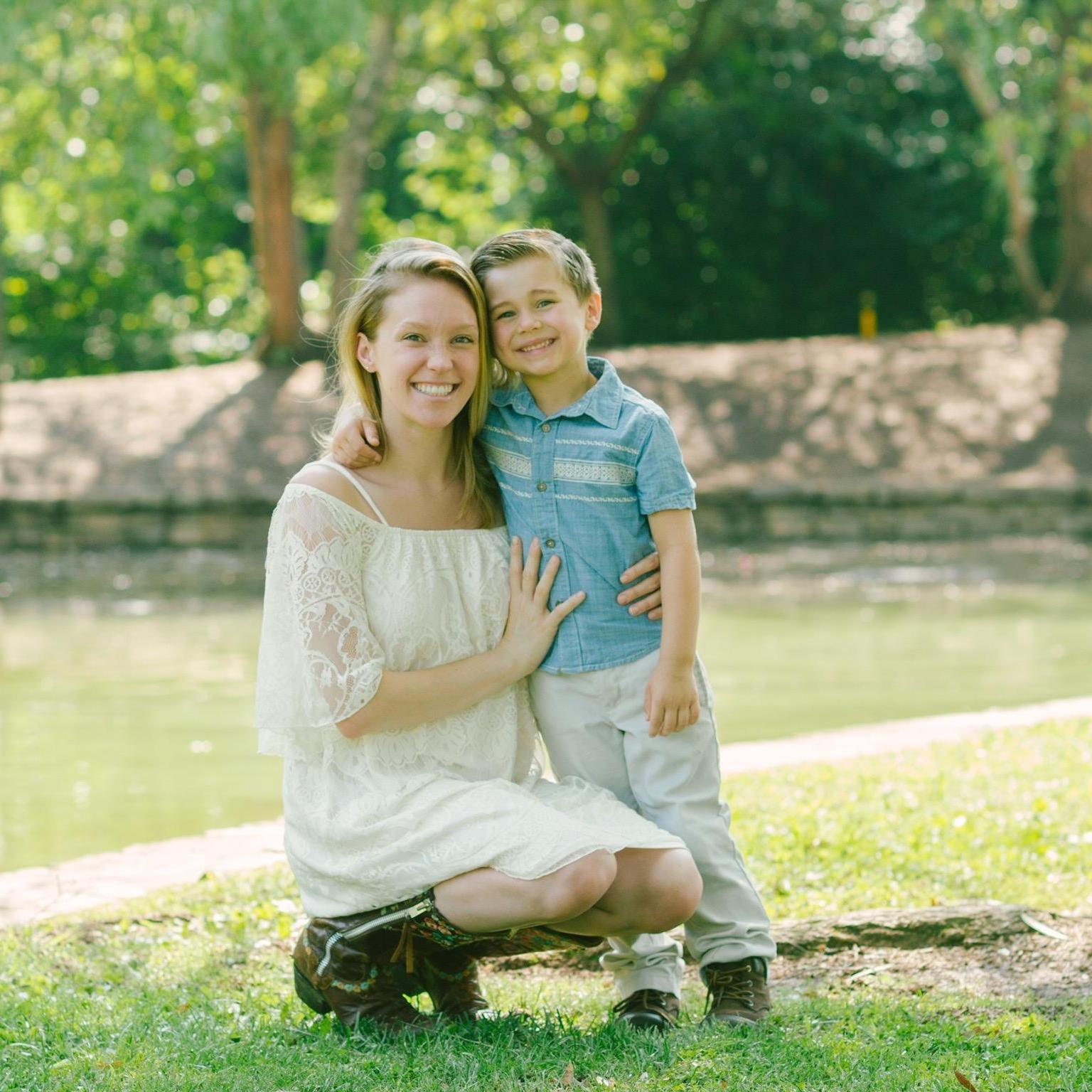 Elle and her little stinker.