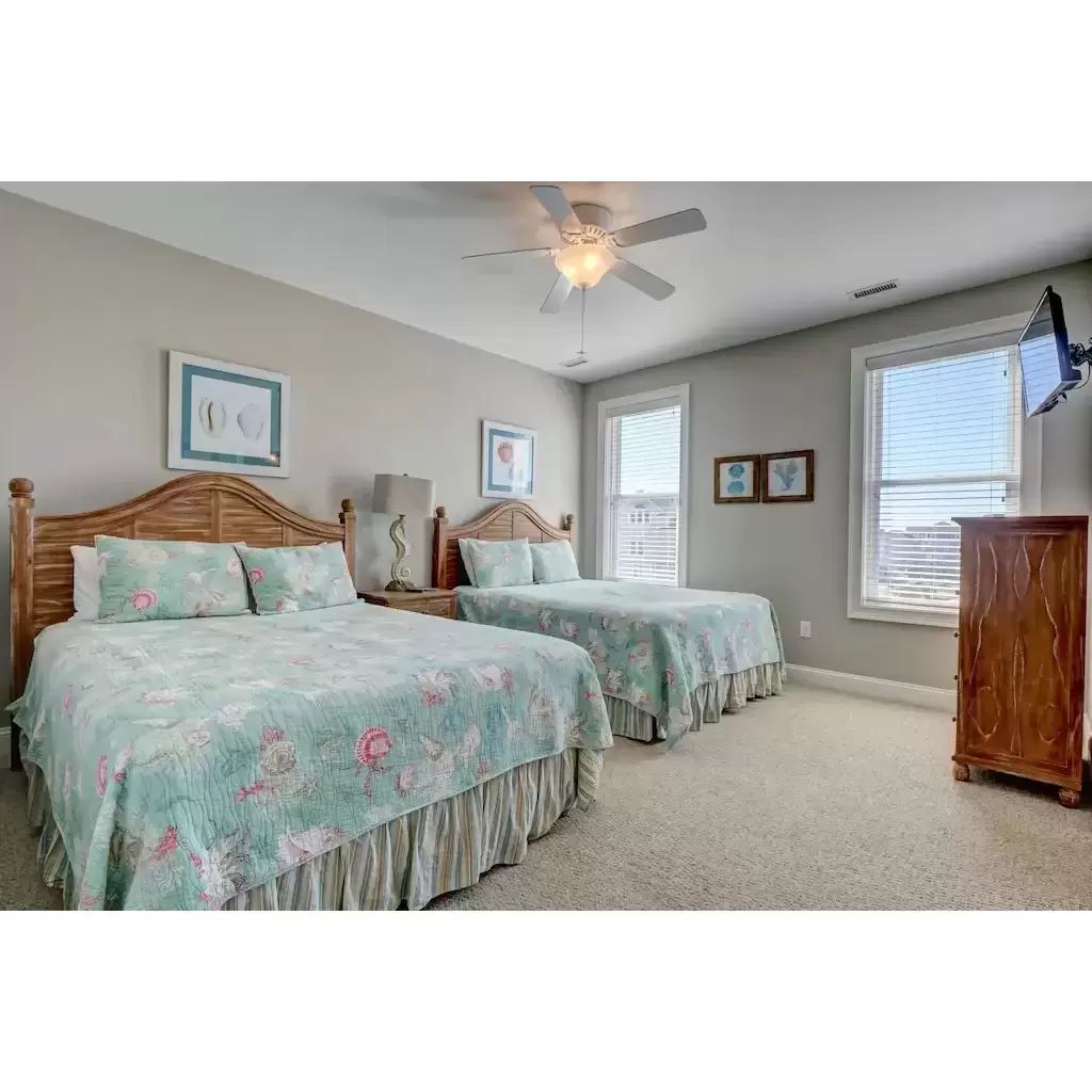 And lastly, here's a peek at a suite. All come with their own bathrooms. :)