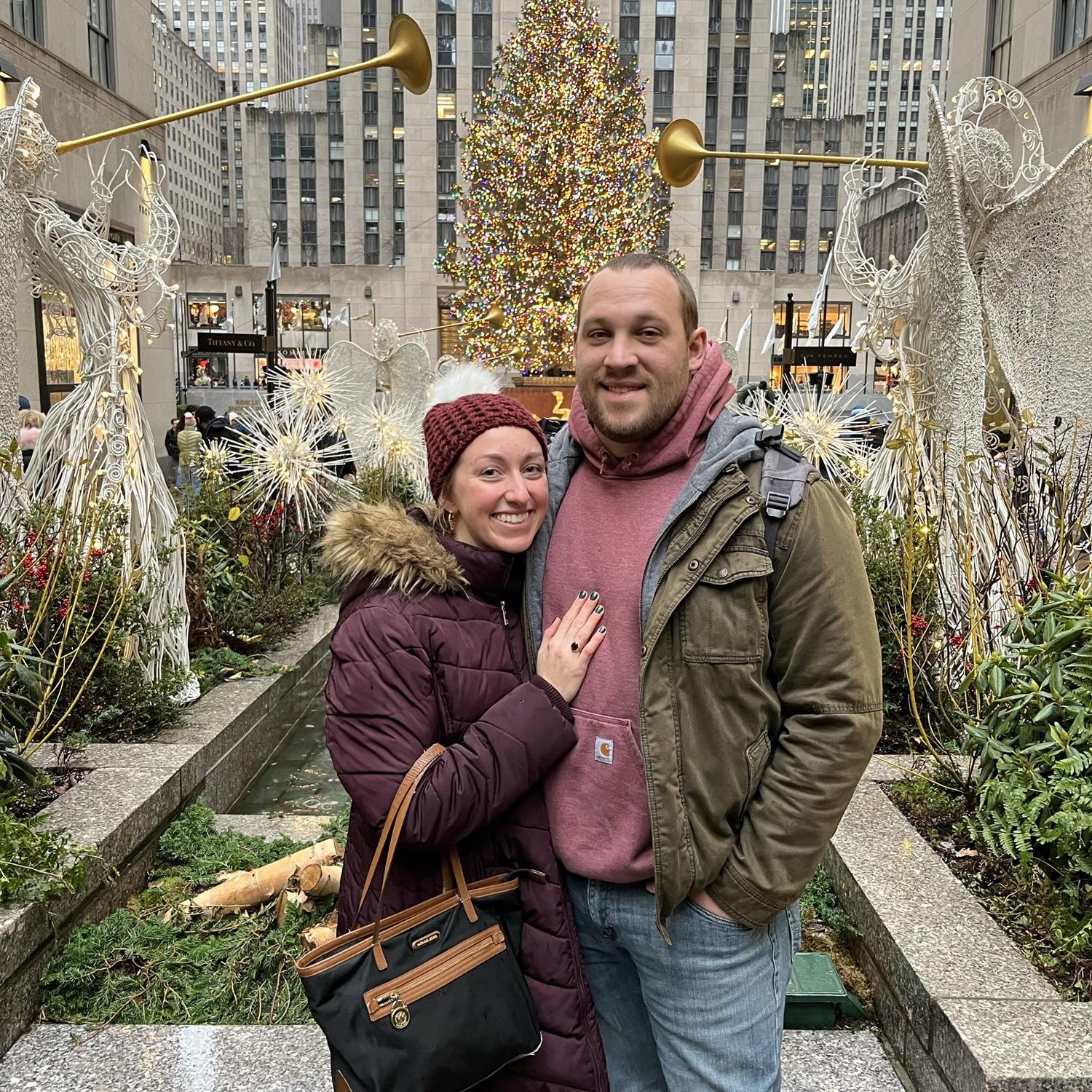Trip to NYC for Christmas - same day Sarah got into OT school!